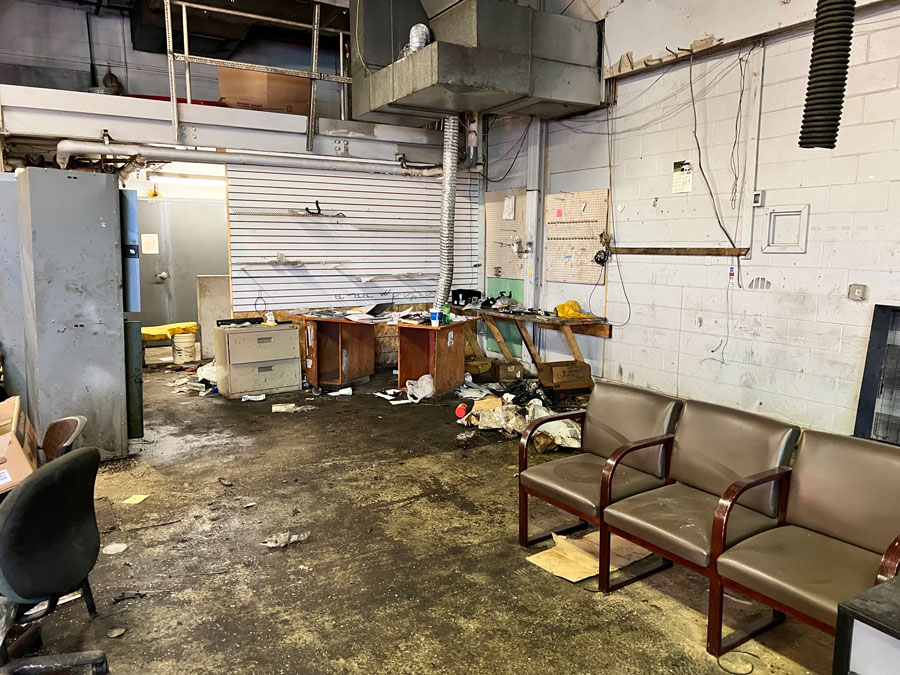 Tekton Construction Services Industrial Demo & Cleanup Before